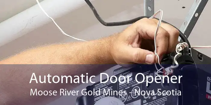 Automatic Door Opener Moose River Gold Mines - Nova Scotia