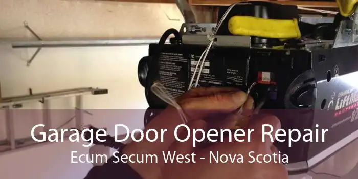 Garage Door Opener Repair Ecum Secum West - Nova Scotia