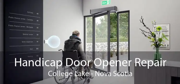 Handicap Door Opener Repair College Lake - Nova Scotia
